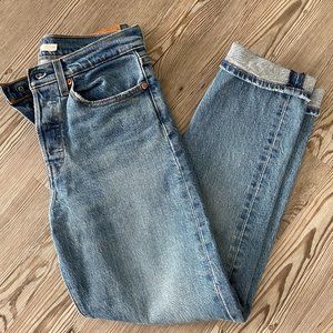 Levi wedgie jeans, light wash